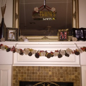 Fall Garland and Mantle